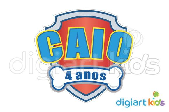 Placa Painel para Festa 63x63 Patrulha Canina Prazo Menor