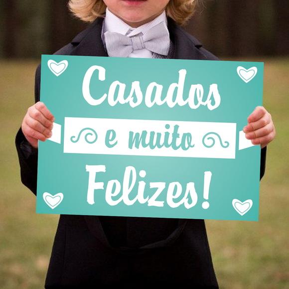 Placa para Casamento - Lá Vem a Noiva