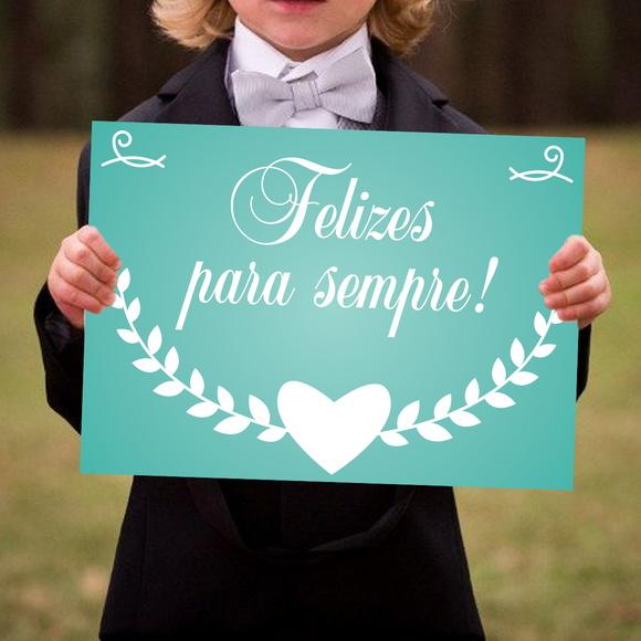 Placa para Casamento - Lá Vem a Noiva