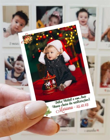Polaroid Imã de Geladeira 10x7cm Natal