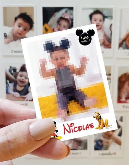 Polaroid Imã de Geladeira 9x6cm Mickey