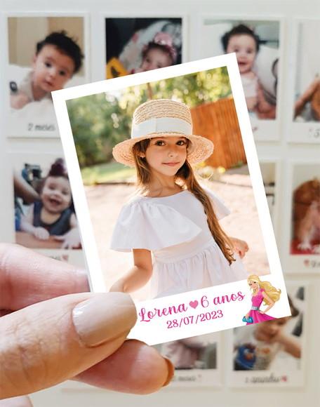 Polaroid Imã de Geladeira Barbie