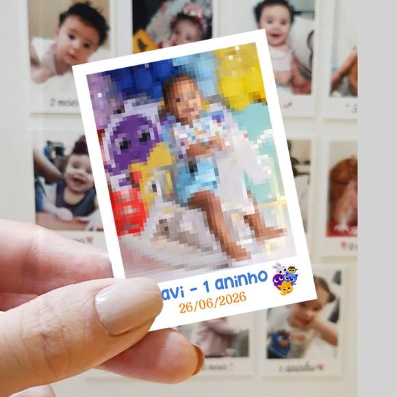 Polaroid Imã de Geladeira Bolofofos