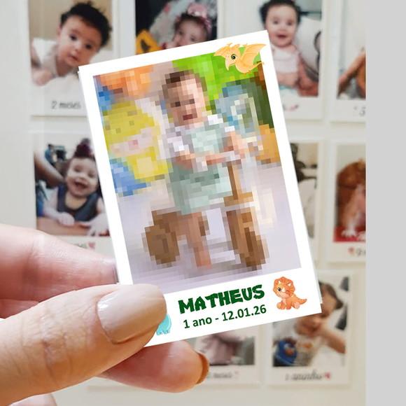 Polaroid Imã de Geladeira Dino Baby