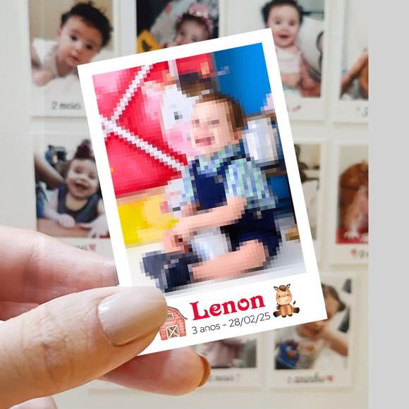 Polaroid Imã de Geladeira Fazendinha