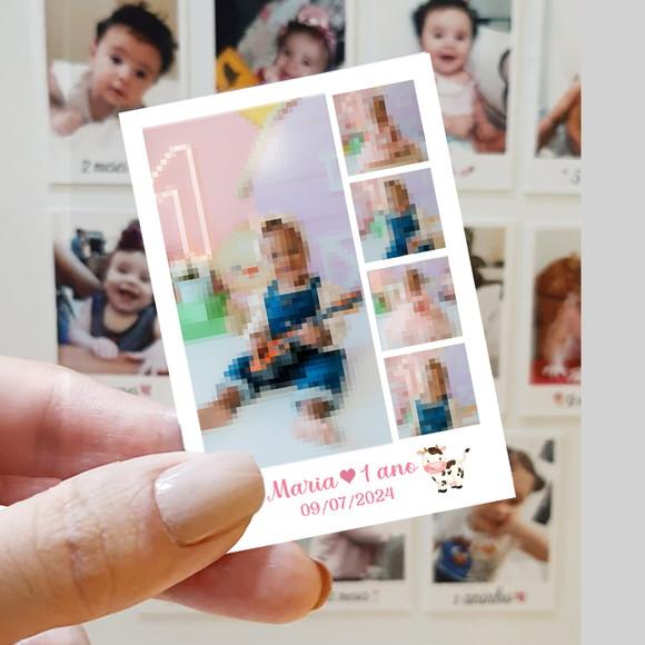 Polaroid Imã de Geladeira Fazendinha com 5 Fotos