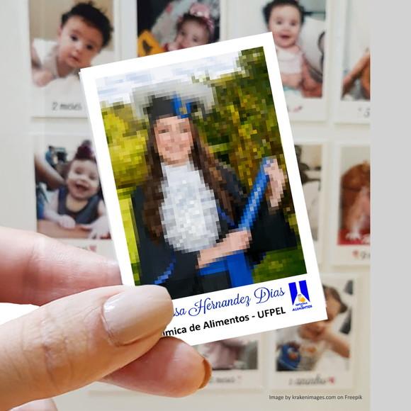 Polaroid Imã de Geladeira Formatura Química de Alimentos