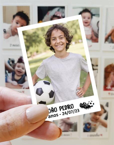 Polaroid Imã de Geladeira Futebol Arte Digital 9x6