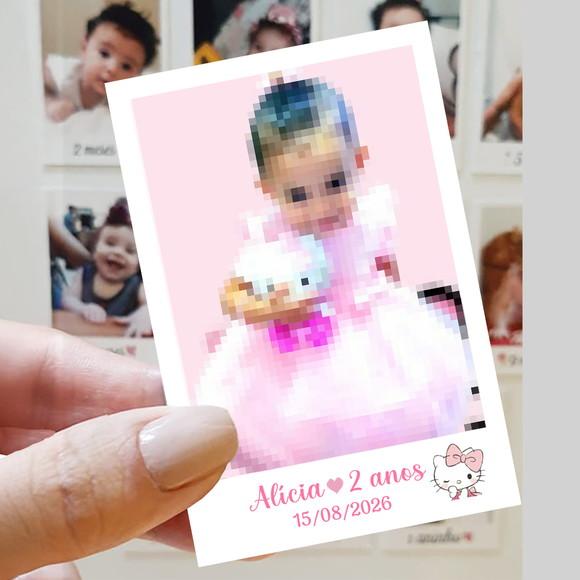Polaroid Imã de Geladeira Hello Kitty