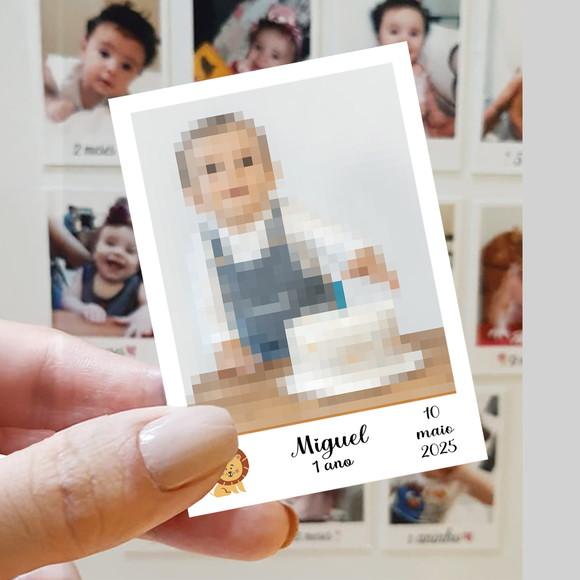 Polaroid Imã de Geladeira Leãozinho