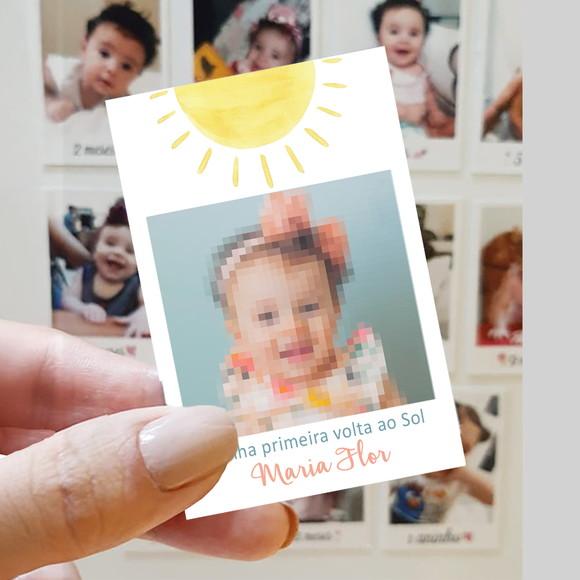 Polaroid Imã de Geladeira Minha Primeira Volta ao Sol