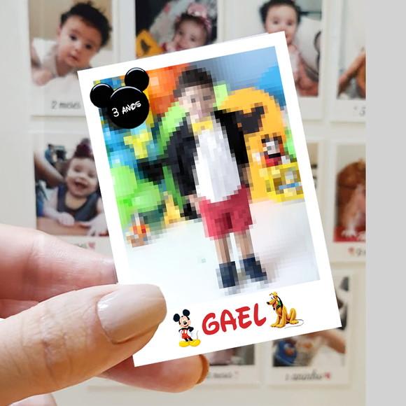 Polaroid Imã de Geladeira Mickey e Sua Turma