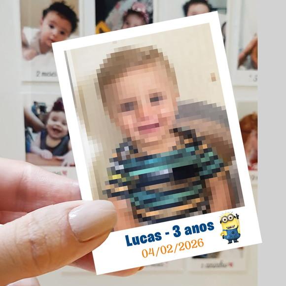 Polaroid Imã de Geladeira Minions