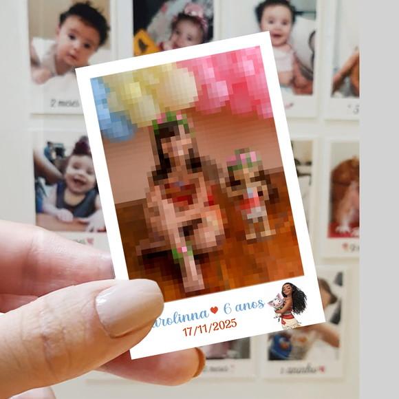 Polaroid Imã de Geladeira Moana