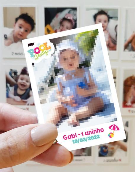 Polaroid Imã de Geladeira Pool Party