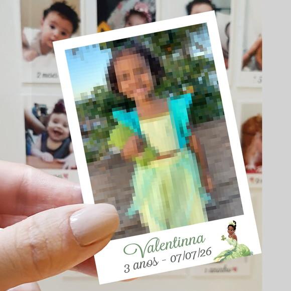 Polaroid Imã de Geladeira Princesa e o Sapo