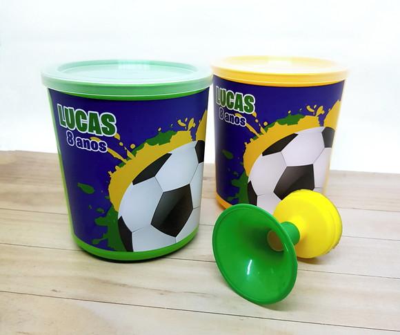 Pote com Tampa Copa Brasil (tipo Lata de Leite)