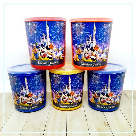 Pote Tipo Lata de Leite Disney - Prazo Reduzido