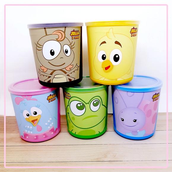 Pote Tipo Lata de Leite Galinha Pintadinha Candy