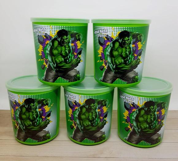 Pote Tipo Lata de Leite Hulk