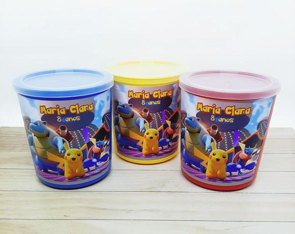 Pote Tipo Lata de Leite Pokemon Filme