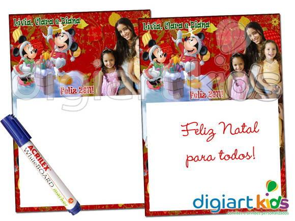 Quadro mágico de Natal - Papai Noel