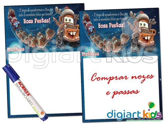 Quadro mágico de Natal - Papai Noel