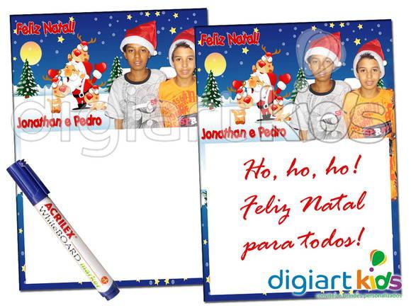 Quadro mágico de Natal - Papai Noel