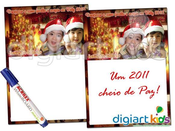 Quadro mágico de Natal - Papai Noel