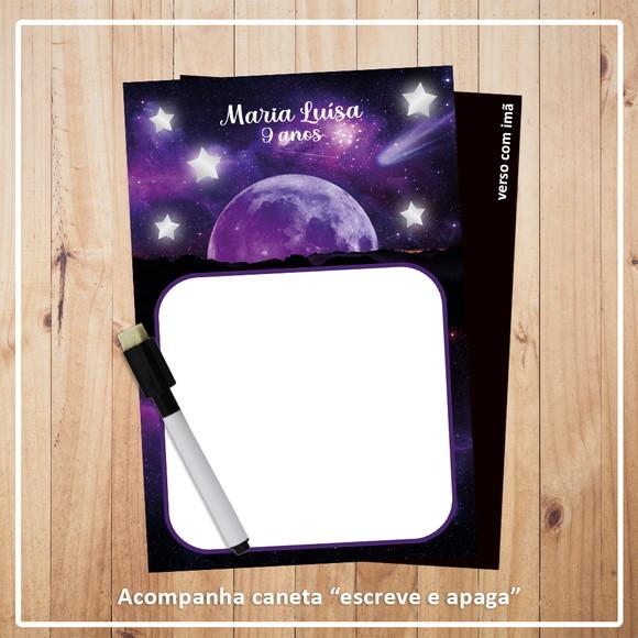Quadro Mágico Galáxia Espaço com Caneta