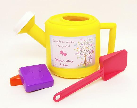 Regador Personalizado Jardim Borboletas