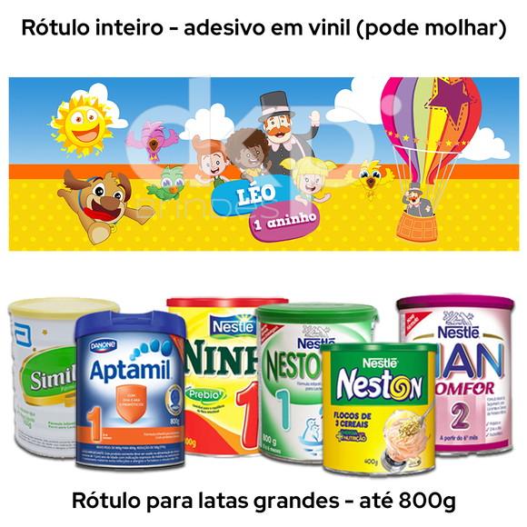 Rótulo Grande para Lata de Leite 800g Bita