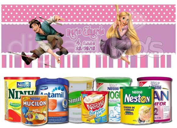 Rótulo para Lata de Leite - Enrolados