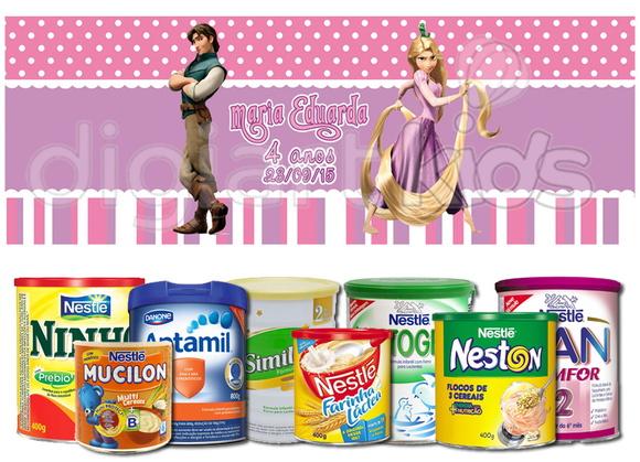 Rótulo para Lata de Leite - Enrolados