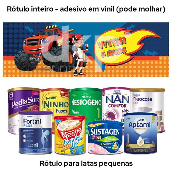 Rótulo para Lata de Leite 400g Blaze