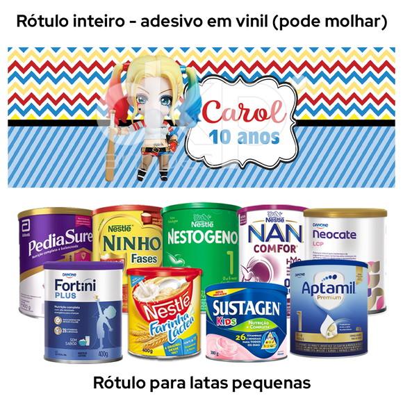 Rótulo para Lata de Leite Arlequina