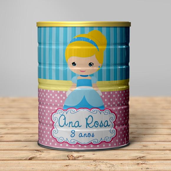 Rótulo para Lata de Leite Cinderela
