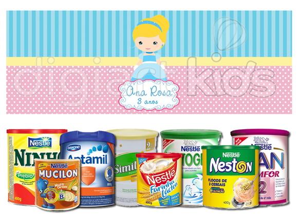 Rótulo para Lata de Leite Cinderela