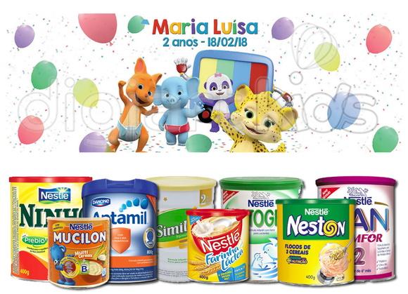 Rótulo Para Lata De Leite Festa Das Palavras