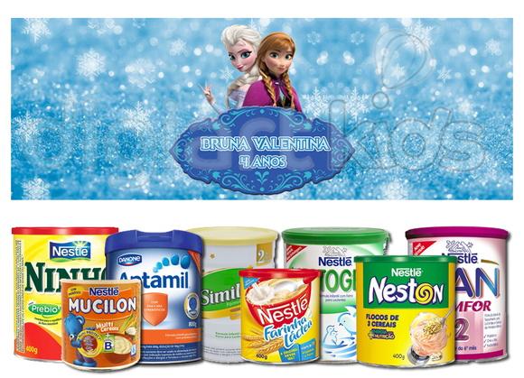 Rótulo para Lata de Leite Frozen