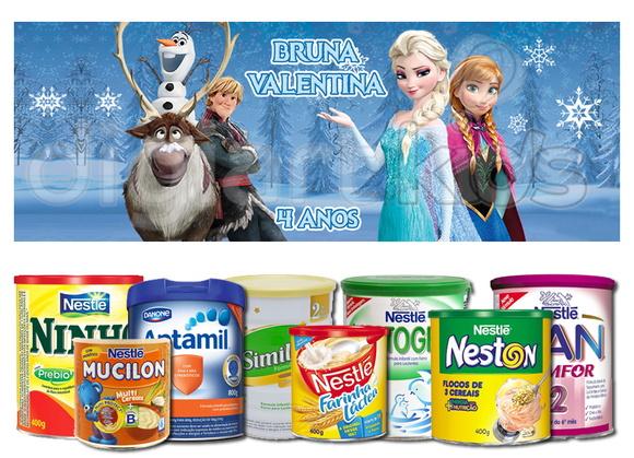 Rótulo para Lata de Leite Frozen