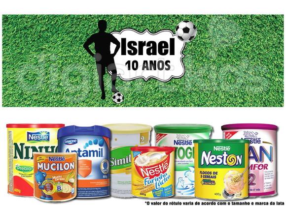 Rótulo para Lata de Leite Futebol