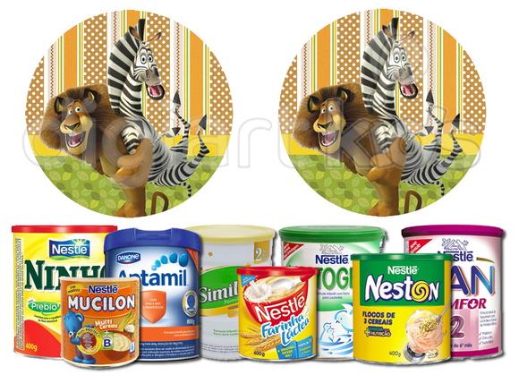 Rótulo para Lata de Leite Madagascar