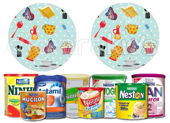 Rótulo para Lata de Leite Mini Chef