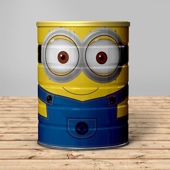 Rótulo para Lata de Leite Minions