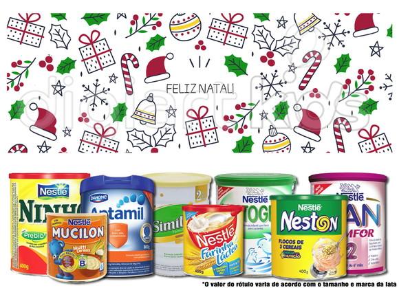 Rótulo para Lata de Leite Natal