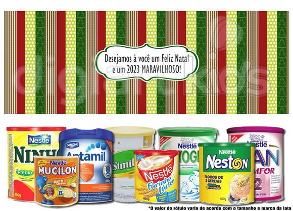 Rótulo para Lata de Leite Natalino