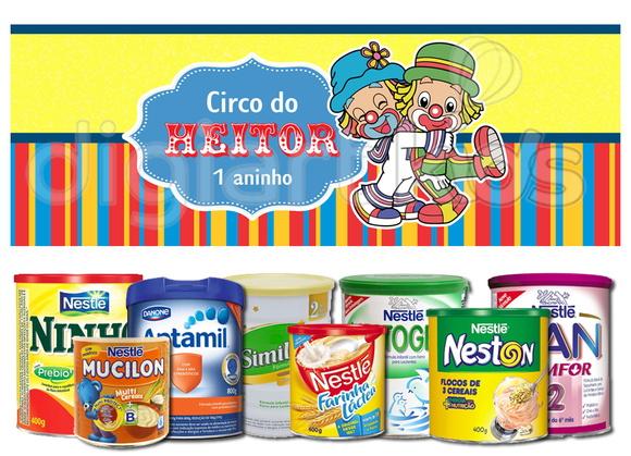 Rótulo para Lata de Leite Patati Patatá