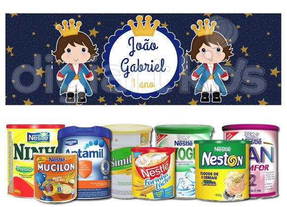 Rótulo para Lata de Leite Pequeno Príncipe