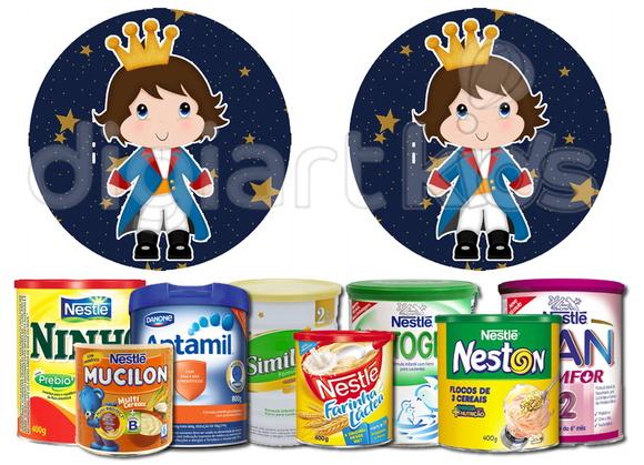 Rótulo para Lata de Leite Pequeno Príncipe